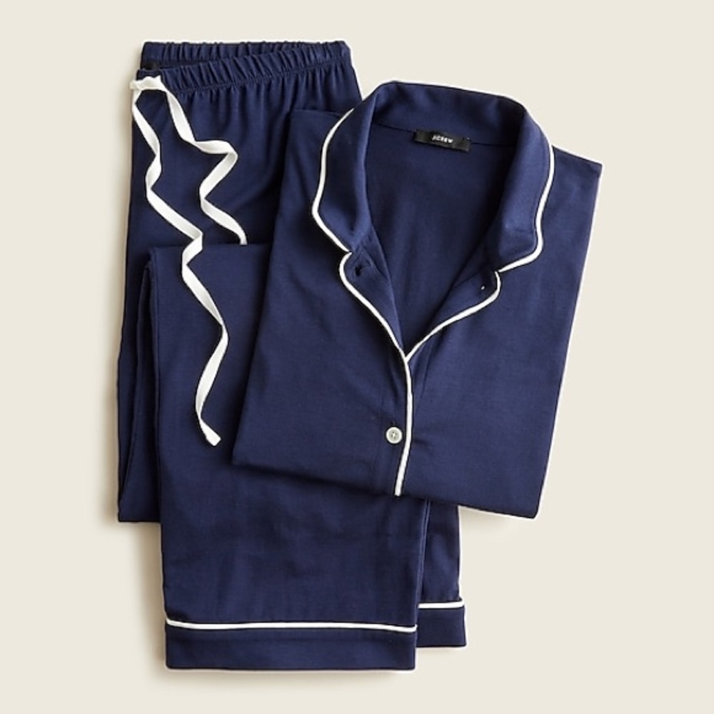 Brand new J Crew Navy ivory Pajamas